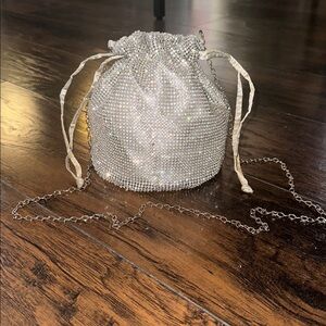 Urban Outfitters Silver Mesh Wristlet